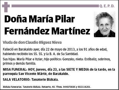 FERNANDEZ MARTINEZ,MARIA PILAR