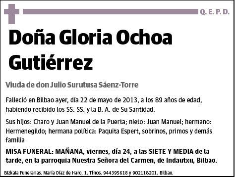 OCHOA GUTIERREZ,GLORIA