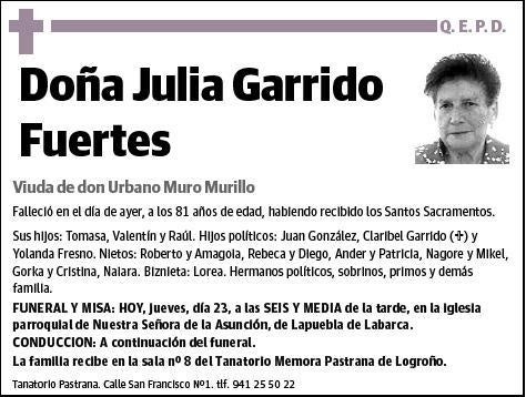 GARRIDO FUERTES,JULIA