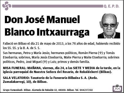 BLANCO INTXAURRAGA,JOSE MANUEL