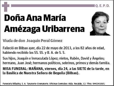 AMEZAGA URIBARRENA,ANA MARIA