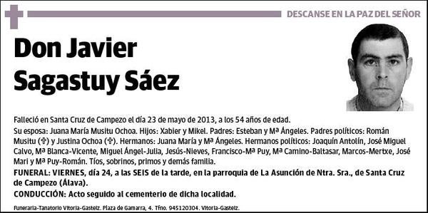 SAGASTUY SAEZ,JAVIER