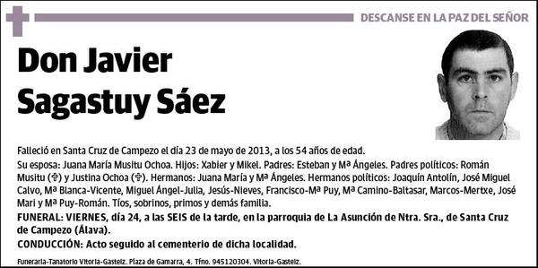 SAGASTUY SAEZ,JAVIER