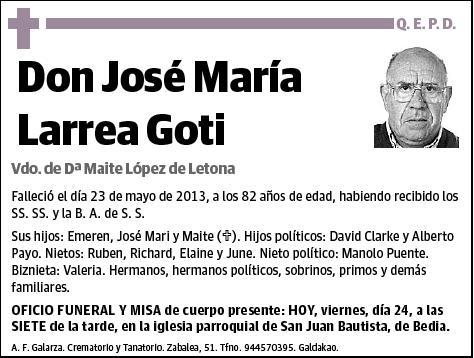 LARREA GOTI,JOSE MARIA