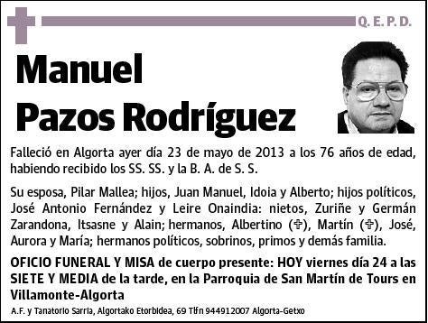 PAZOS RODRIGUEZ,MANUEL