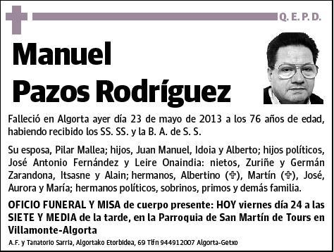 PAZOS RODRIGUEZ,MANUEL