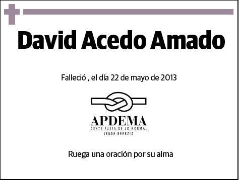 ACEDO AMADO,DAVID