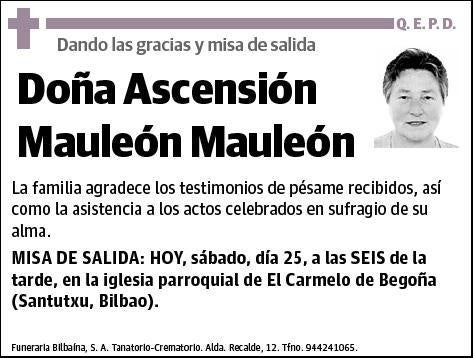 MAULEON MAULEON,ASCENSION