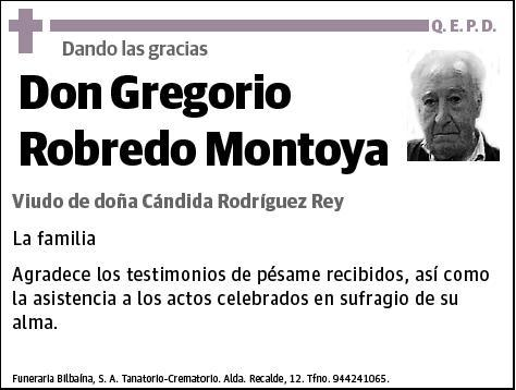 ROBREDO MONTOYA,GREGORIO