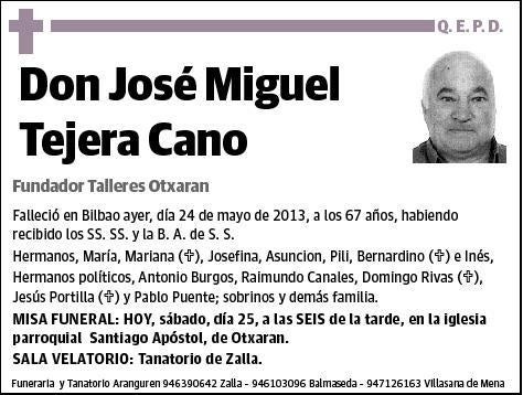 TEJERA CANO,JOSE MIGUEL