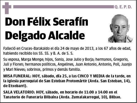 DELGADO ALCALDE,FELIX SERAFIN