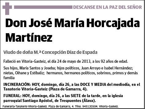 HORCAJADA MARTINEZ,JOSE MARIA