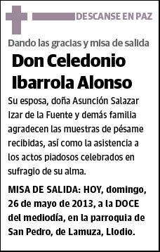 IBARROLA ALONSO,CELEDONIO