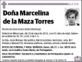 DE LA MAZA TORRES,MARCELINA