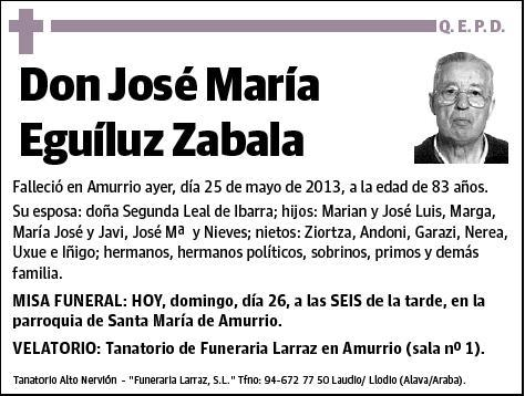 EGUILUZ ZABALA,JOSE MARIA