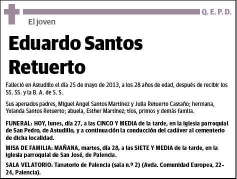 SANTOS RETUERTO,EDUARDO