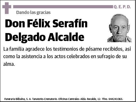 DELGADO ALCALDE,FELIX SERAFIN