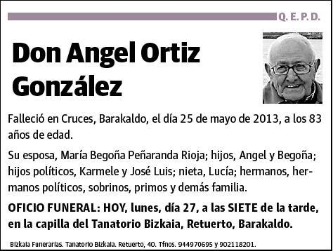 ORTIZ GONZALEZ,ANGEL