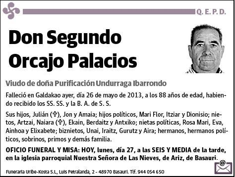 ORCAJO PALACIOS,SEGUNDO