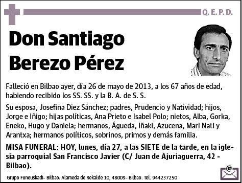 BEREZO PEREZ,SANTIAGO