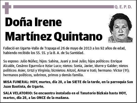 MARTINEZ QUINTANO,IRENE