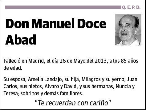 DOCE ABAD,MANUEL