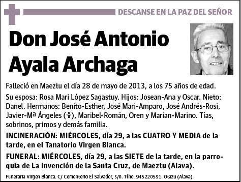 AYALA ARCHAGA,JOSE ANTONIO