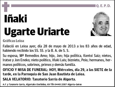 UGARTE URIARTE,IÑAKI