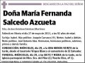 SALCEDO AZCUETA,MARIA FERNANDA