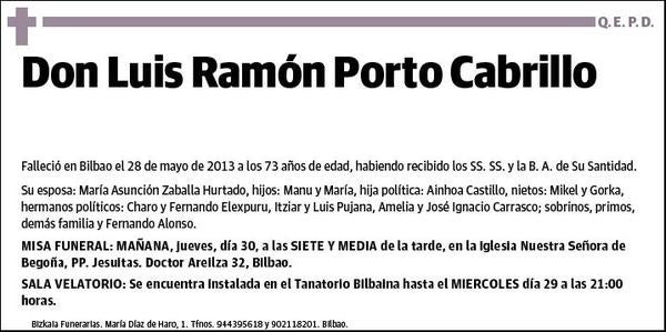 PORTO CABRILLO,LUIS RAMON