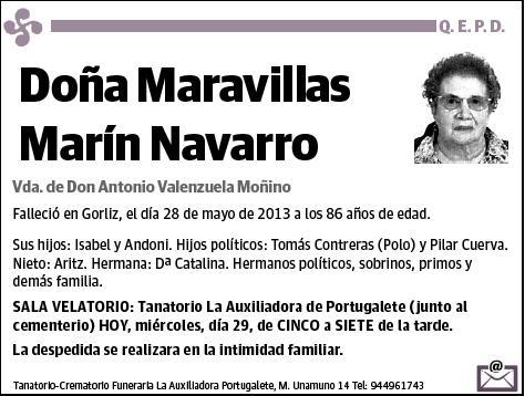 MARIN NAVARRO,MARAVILLAS