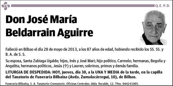 BELDARRAIN AGUIRRE,JOSE MARIA