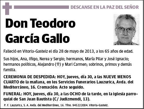 GARCIA GALLO,TEODORO