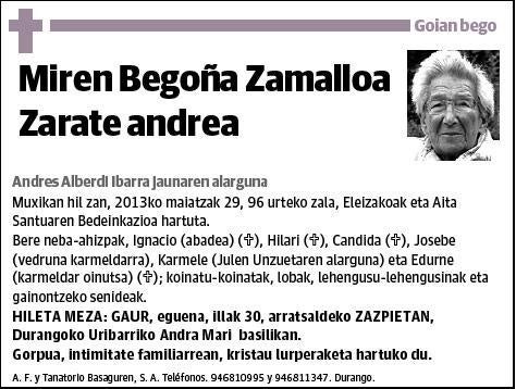 ZAMALLOA ZARATE,MIREN BEGOÑA