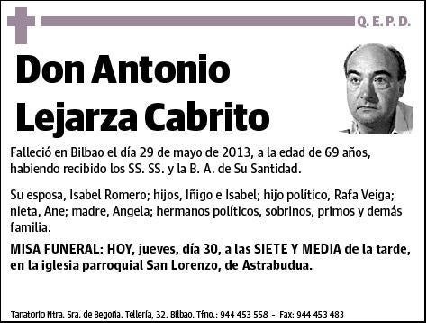 LEJARZA CABRITO,ANTONIO