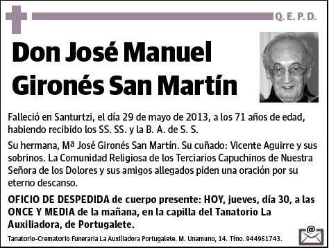 GIRONES SAN MARTIN,JOSE MANUEL