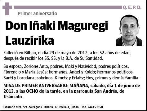 MAGUREGI LAUZIRIKA,IÑAKI