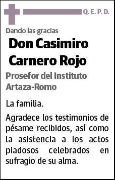 CARNERO ROJO,CASIMIRO