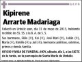 ARRARTE MADARIAGA,KIPIRENE
