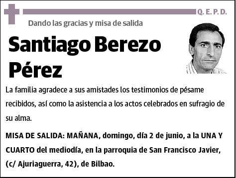 BEREZO PEREZ,SANTIAGO