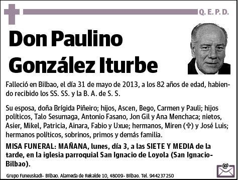 GONZALEZ ITURBE,PAULINO