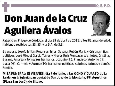 AGUILERA AVALOS,JUAN DE LA CRUZ