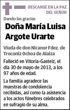 ARGOTE URARTE,MARIA LUISA