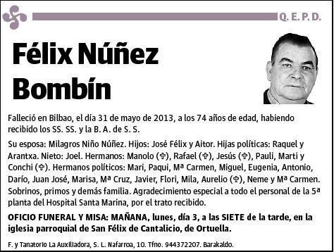 NUÑEZ BOMBIN,FELIX