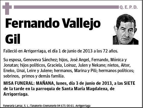 VALLEJO GIL,FERNANDO