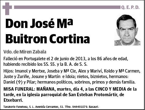 BUITRON CORTINA,JOSE Mª