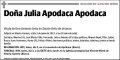 APODACA APODACA,JULIA