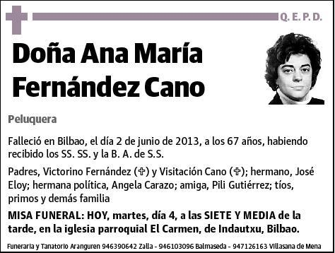 FERNANDEZ CANO,ANA MARIA