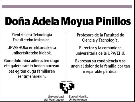 MOYUA PINILLOS,ADELA