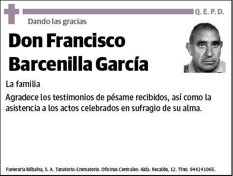 BARCENILLA GARCIA,FRANCISCO